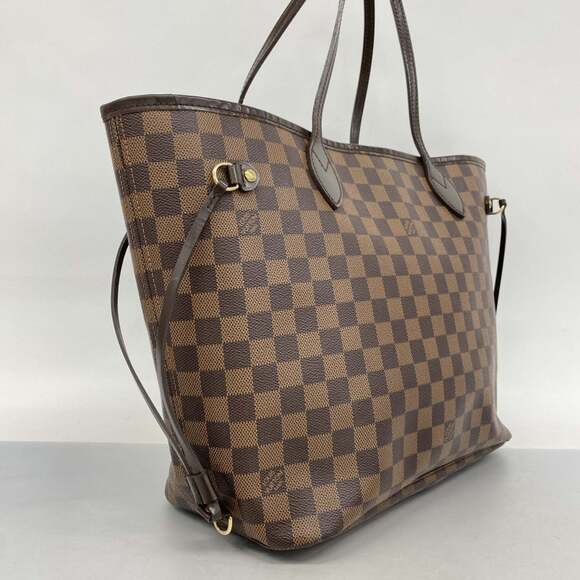 LOUIS VUITTON Authentic Brown Damier Neverfull MM Tote Bag - Picture 2 of 15